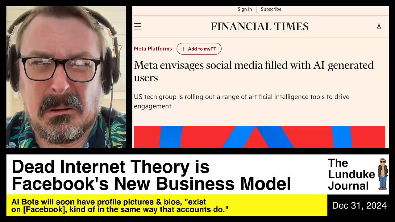 Dead Internet Theory is Facebook's New Business Model