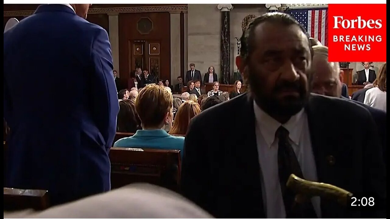 BREAKING NEWS: House Sergeant At Arms Removes Al Green From Trump's Speech To Congress