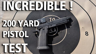 We Shot a Full Mag at 200 Yards with a 2011 Pistol! The results are AMAZING!