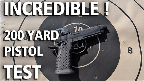 We Shot a Full Mag at 200 Yards with a 2011 Pistol! The results are AMAZING!