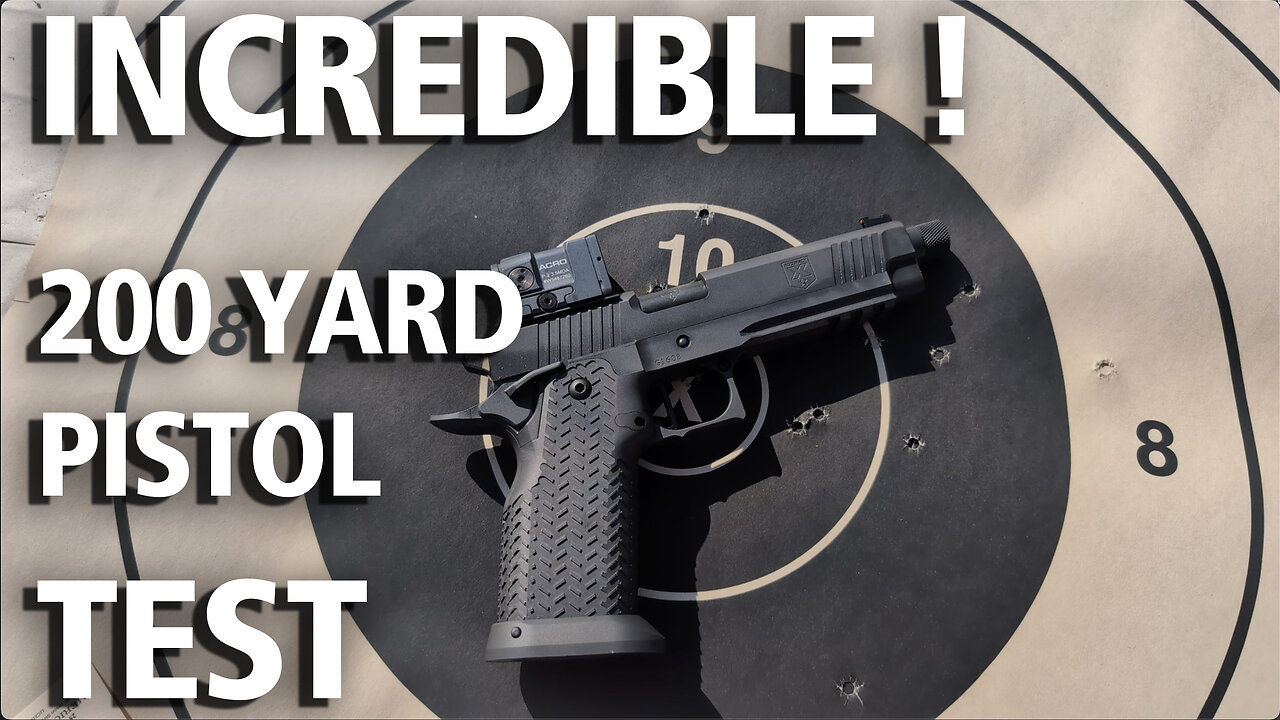 We Shot a Full Mag at 200 Yards with a 2011 Pistol! The results are AMAZING!