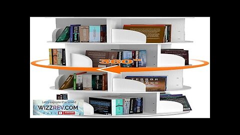 4 Tier Rotating Bookshelf Tower 360 Degree Revolvin BookcaseSpinning Bookshelf Review