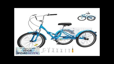 VEVOR Folding Adult Tricycle 26-Inch Adult Folding Trikes Carbon Steel 3 Wheel Review