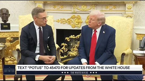 Finnish President to Trump: I Was Shocked You Got NATO To Give 5%