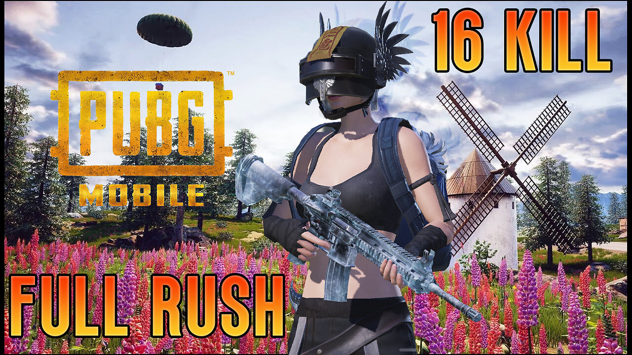 16 KILL GAME LIVIK UNBEATABLE - FULL RUSH IN PUBG MOBILE - AERO GAMING