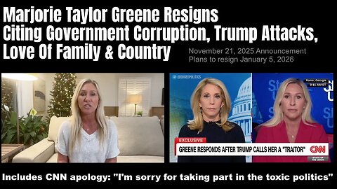 Marjorie Taylor Greene Resigns Citing Government Corruption, Trump Attacks, Love Of Family & Country