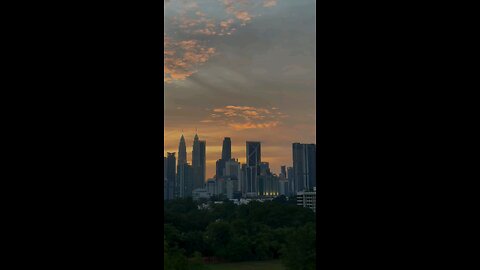 SUNSET IN KUALA LUMPUR MALAYSIA