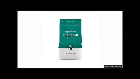 Amazon Basics Epsom Salt Soaking Aid, Eucalyptus Scented, 3 Pound Review