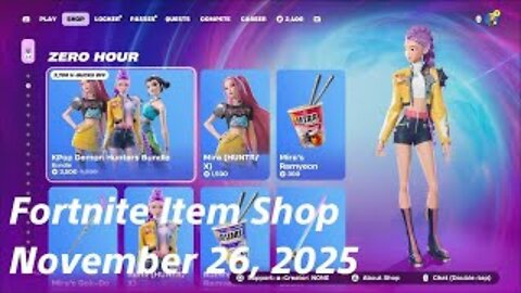 Fortnite Item Shop|November 26, 2025