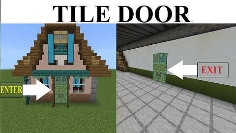 How To Make Warp Doors In Minecraft Bedrock (Without Mods)