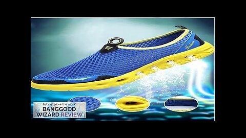 TENGOO Men Sandals Outdoor Breathable Beach Shoes Lightweight Quick-drying Wading Shoes Review