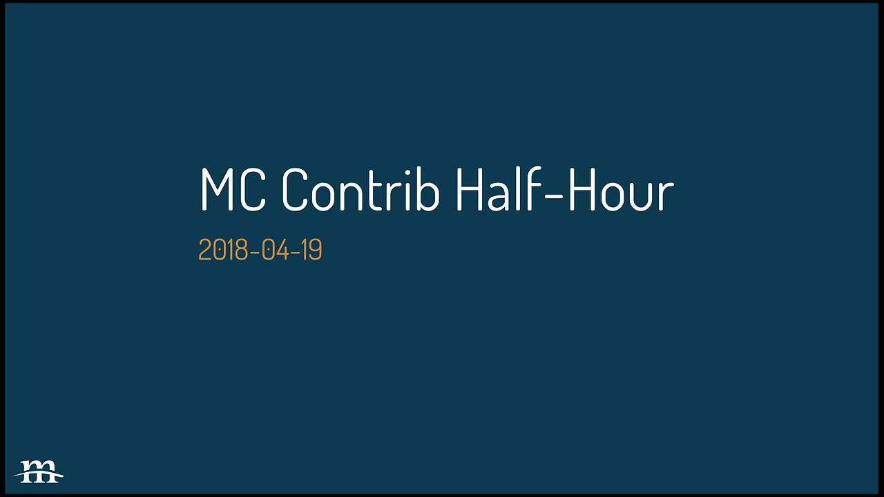 Drupal Contrib Half Hour, 2018-04-19