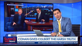 CONAN GIVES COLBERT THE HARSH TRUTH