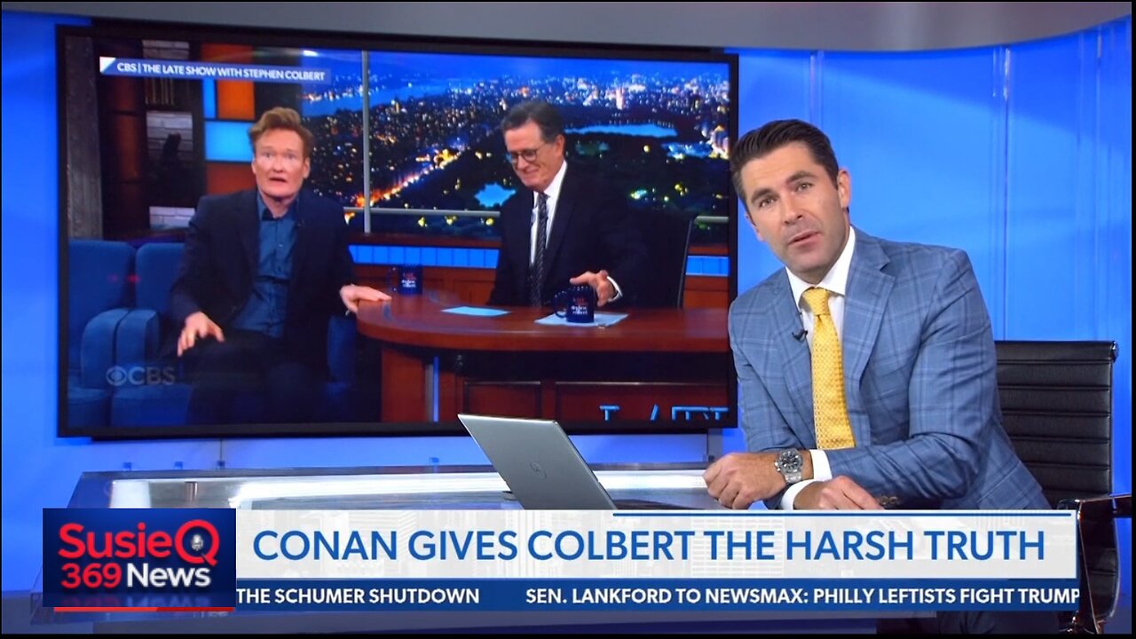 CONAN GIVES COLBERT THE HARSH TRUTH