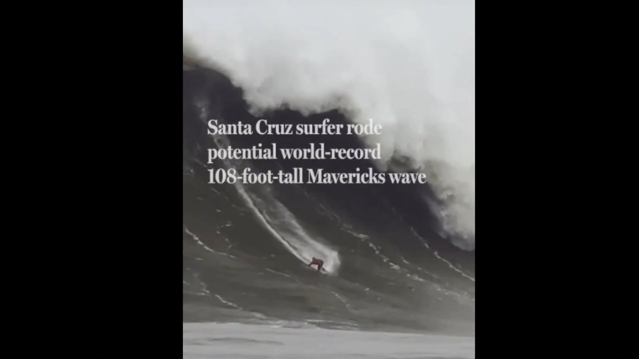 Santa Cruz surfer rode potential world-record 108-foot-tall Mavericks wave