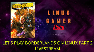 LET'S PLAY BORDERLANDS ON LINUX PART 2 LIVESTREAM