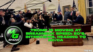 Trump is Moving at Breakneck Speed; EO's, Interviews, Heading to NC/CA