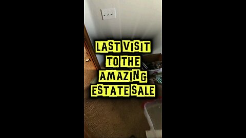 The Amazing #estatesale finally comes to an end. #reseller #garagesale