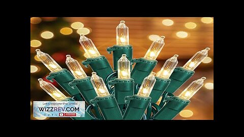 Hopolon 2-Pack 13ft 50-Count Warm White & Clear Green Christmas Lights Review