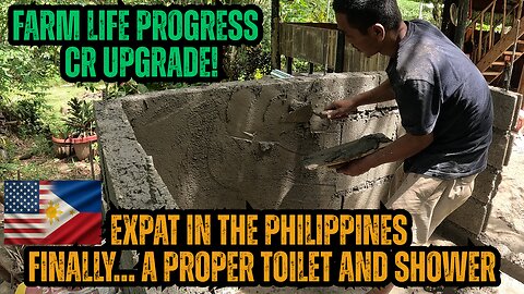 Expat Life in the Philippines 🇵🇭 | Our New Farm CR & Shower Is Finally Taking Shape!