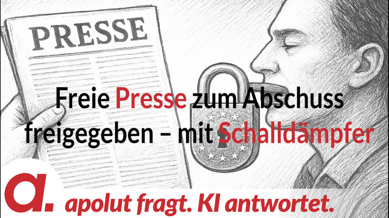 apolut fragt. KI antwortet: Freie Presse zum Abschuss freigegeben – mit Schalldämpfer