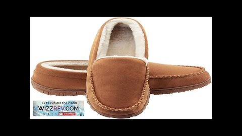 Lulex Moccasins for Men House Slippers Indoor Outdoor Plush Mens Bedroom Shoes Review