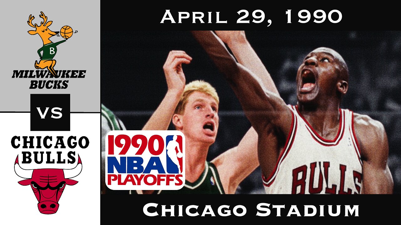Full Game: A Statement Win | Michael Jordan Bulls vs Bucks 1990 Playoffs Game 2 (April 29, 1990)