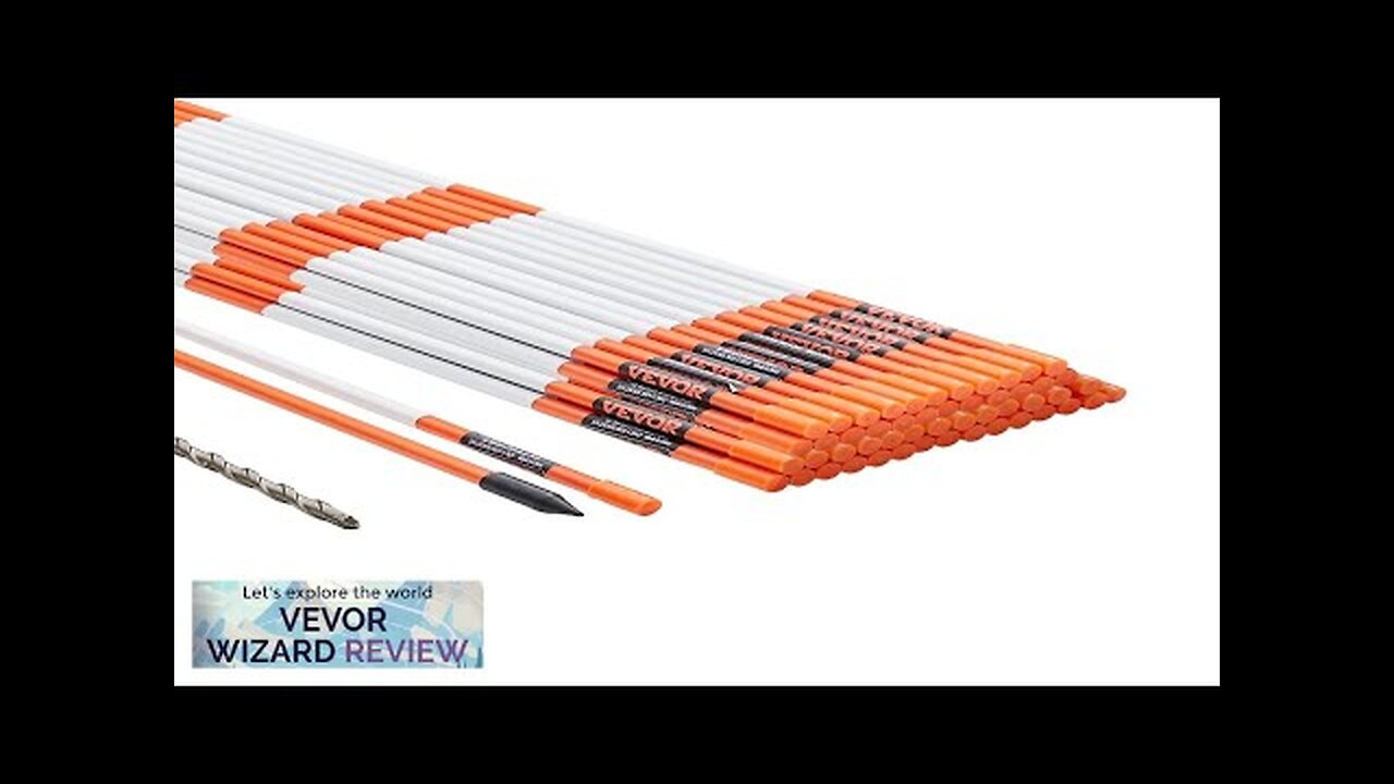 VEVOR Driveway Markers 50 PCS 48 inch 0.4 inch Diameter Orange Fiberglass Review