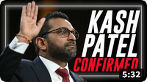 Kash Patel CONFIRMED 51 To 47 As FBI Director!