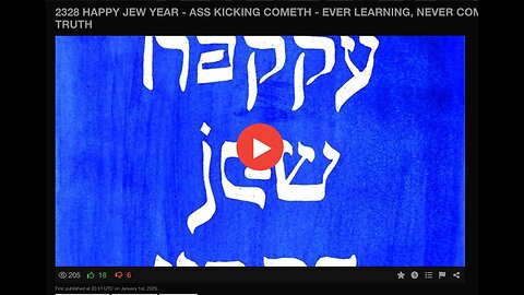 CHARLES FOCKAERT MIRROR : 2328 HAPPY JEW YEAR - ASS KICKING COMETH - EVER LEARNING