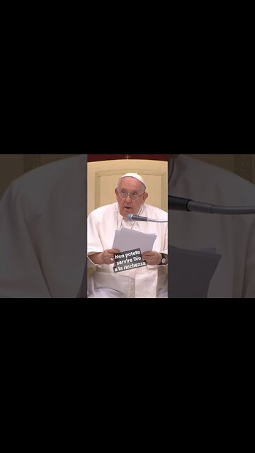 Quando Papa Francesco disse:'O servi Dio o se sei servo del denaro,non sei libero' VIDEO UFFICIALE DELLO STATO DEL VATICANO Le confessioni religiose in Italia ricevono una TASSA OBBLIGATORIA chiamata 8x1000 dal 1984 dai contribuenti italiani