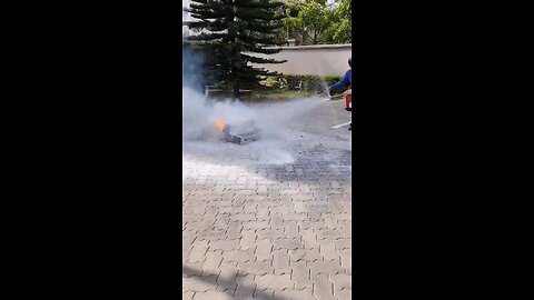 Fire extingushing training