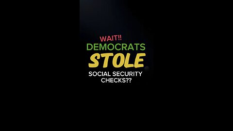 What?! Democrats Stole SS Checks?! 🤯 #truth #lies #democrats #socialsecurity #checks