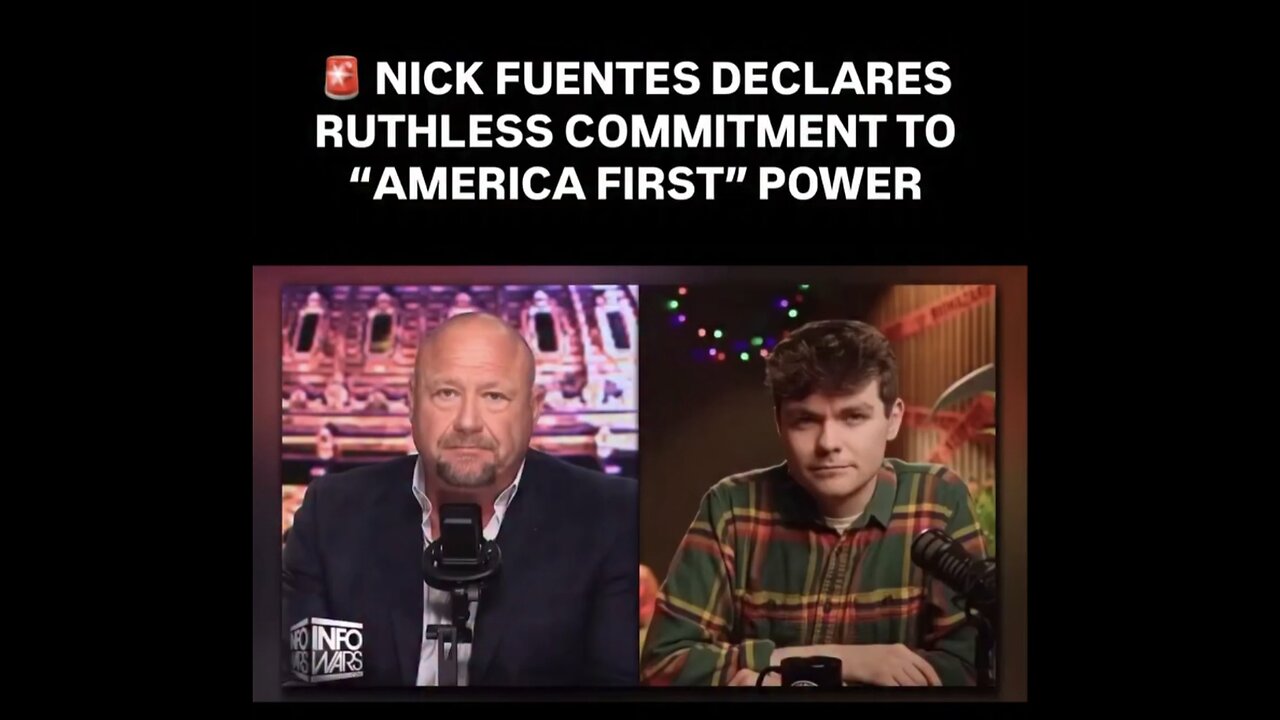 NICK FUENTES DECLARES RUTHLESS COMMITMENT TO "AMERICA FIRST" POWER