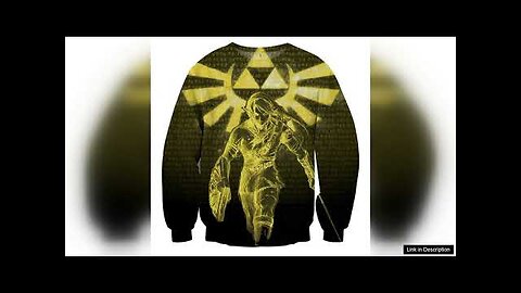 The Legend Of Zelda Link Phoenix Symbol 3D Print Sweater Review