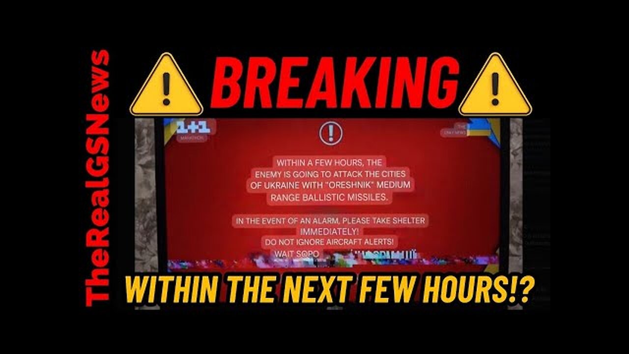 BREAKING!! EMERGENCY TV BROADCAST JUST REPORT HYPERSONIC STRIKE IN THE COMING HOURS!!??