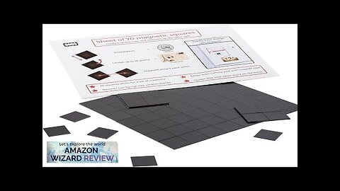 Magnefic Magnetic Squares 1 Tape Sheet of 70 Magnetic Squares (Each 20x20x2mm) Review