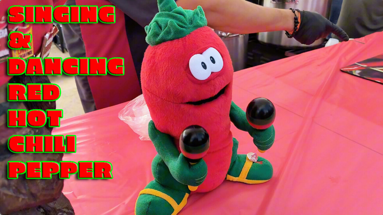 Singing And Dancing Red Hot Chili Pepper