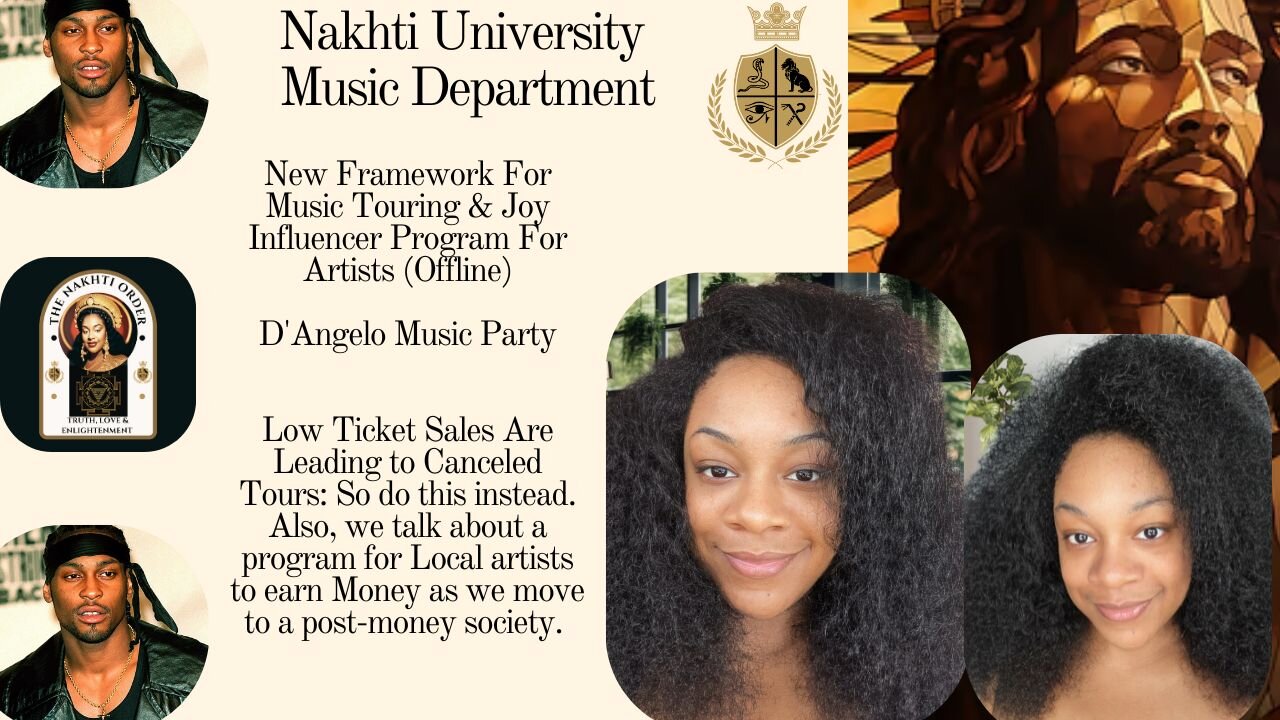 New Framework For Music Touring & Joy Influencer Program For Artists (Offline), D'Angelo Party