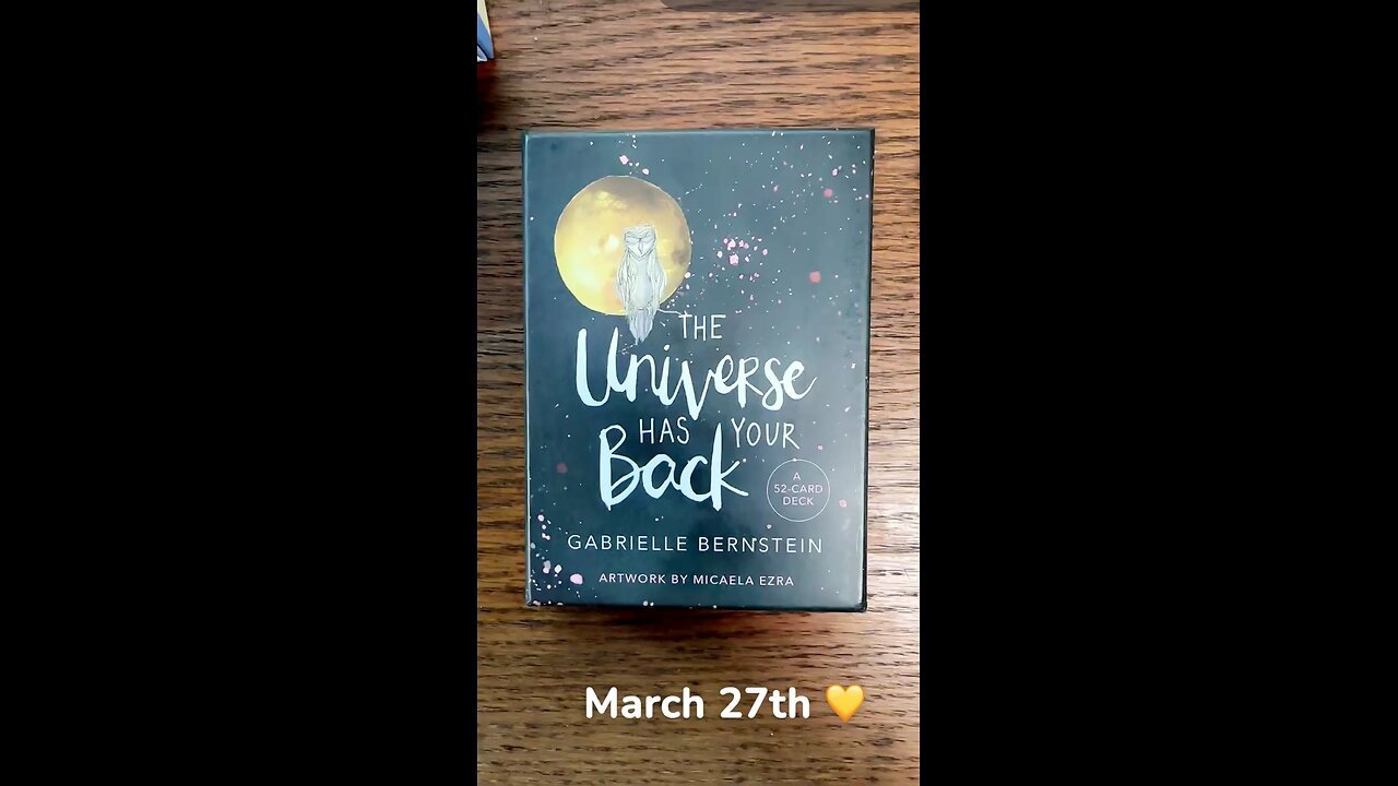 3/27/25 card: love of the universe