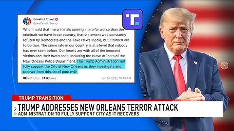 Trump's Fake News about NEW ORLEANS