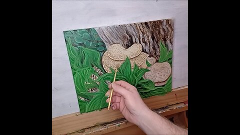 Painting Timelapse: "Dryad's Saddle" by Mark J. Allen