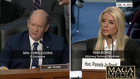 Sen Chris Coons at Pam Bondi AG confirmation hearing * Jan. 15, 2025