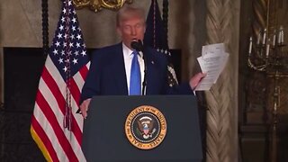 President Trump Reads the Laundry List