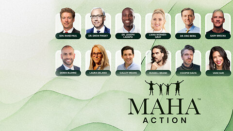 MAHA Action Media Hub LIVE w/ Sen. Rand Paul, Russell Brand, Dr. Joseph Ladapo, Laura Delano & More