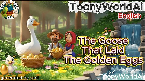The Goose That Laid the Golden Eggs | English Bedtime Story | Kids Moral Story | ToonyWorldAi