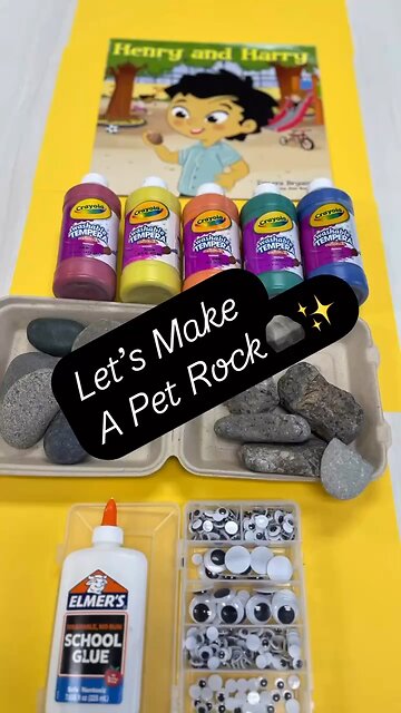 ✨LET’S MAKE A PET ROCK🪨 PRESCHOOL FUN, ARTS AND CRAFTS