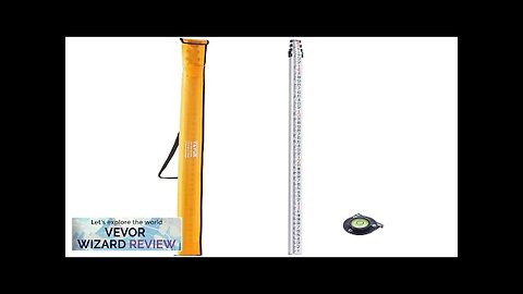 VEVOR Aluminum Grade Rod 16-Feet/8ths 4 Sections Telescopic Measuring RodDouble-Sided Review