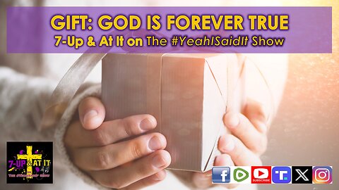 WORD OF THE DAY: ROMANS 11:29 - GIFT: GOD IS FOREVER TRUE