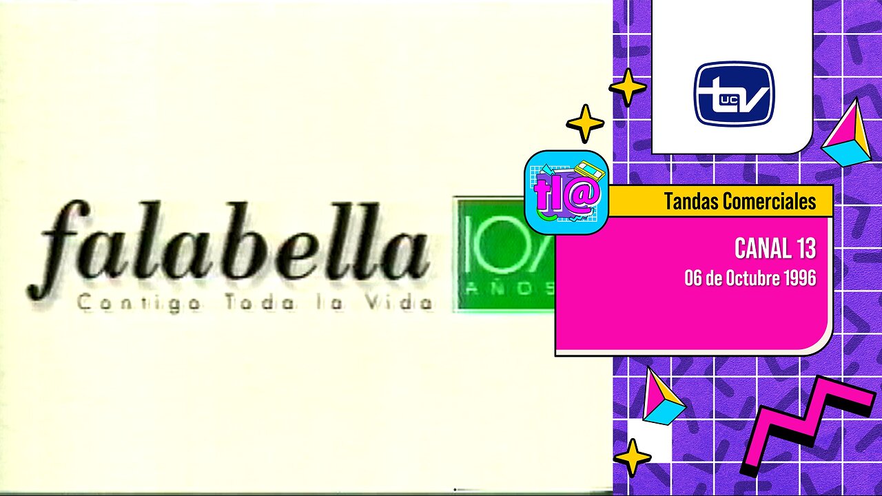 Tandas Comerciales Canal 13 (06 de Octubre 1996)